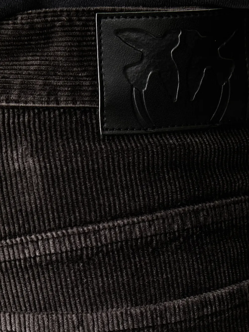 PINKO Ribfluwelen broek Grijs