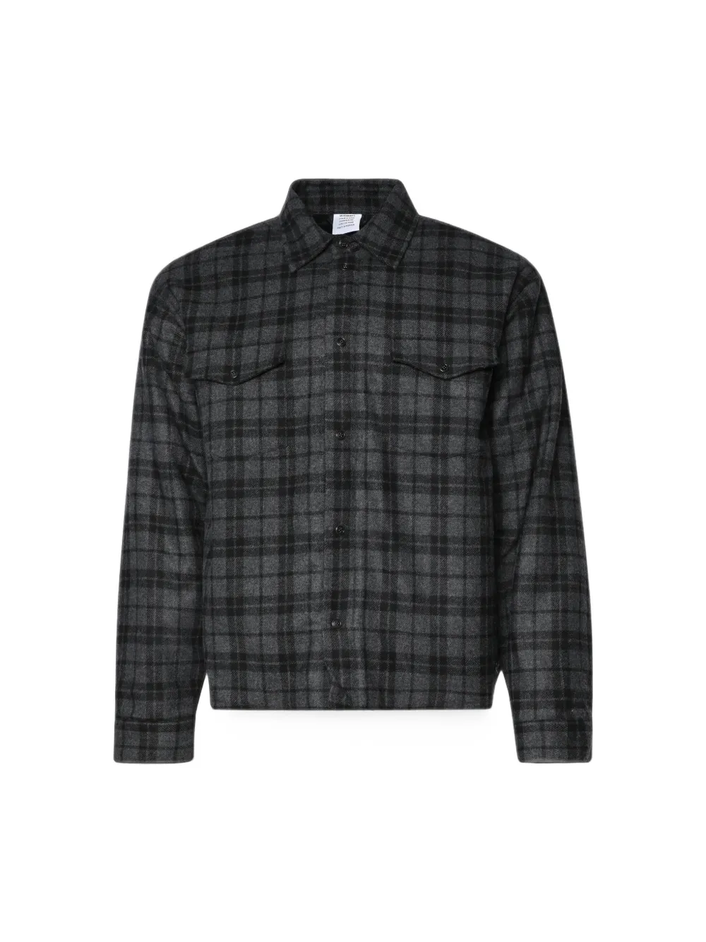 VETEMENTS Geruit overhemd Grijs