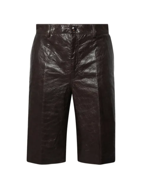 Rick Owens Work leather shorts