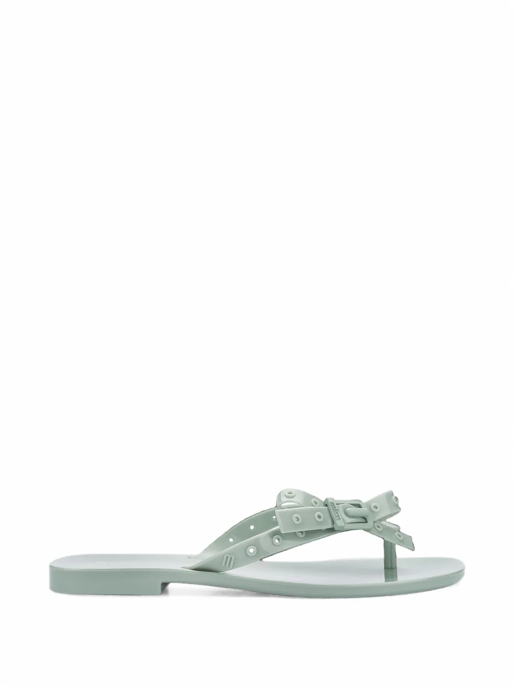Melissa Harmonic Squared bow-detail flip-flops - Grün
