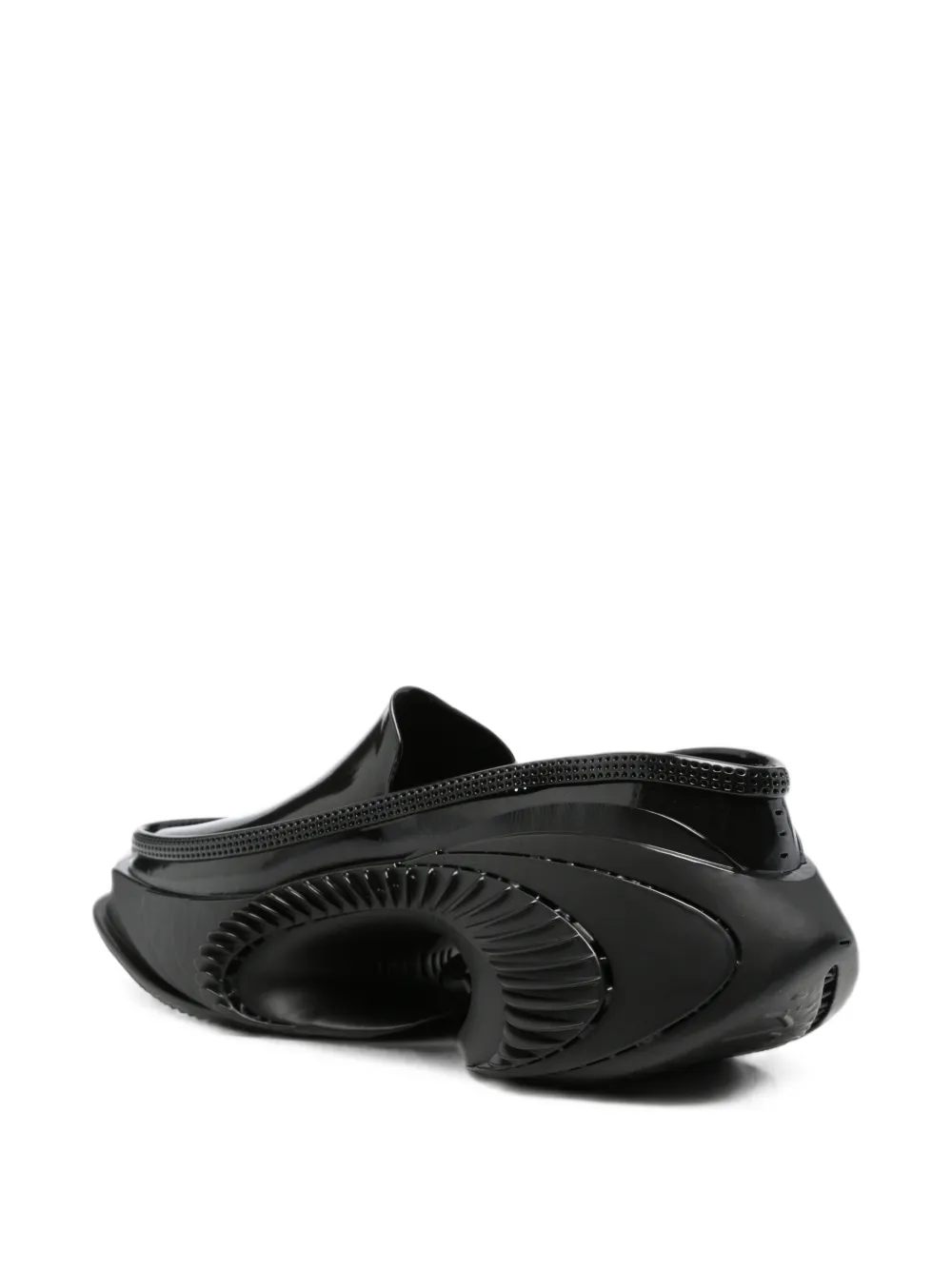 ALIVEFORM Spiralis platform loafers Zwart