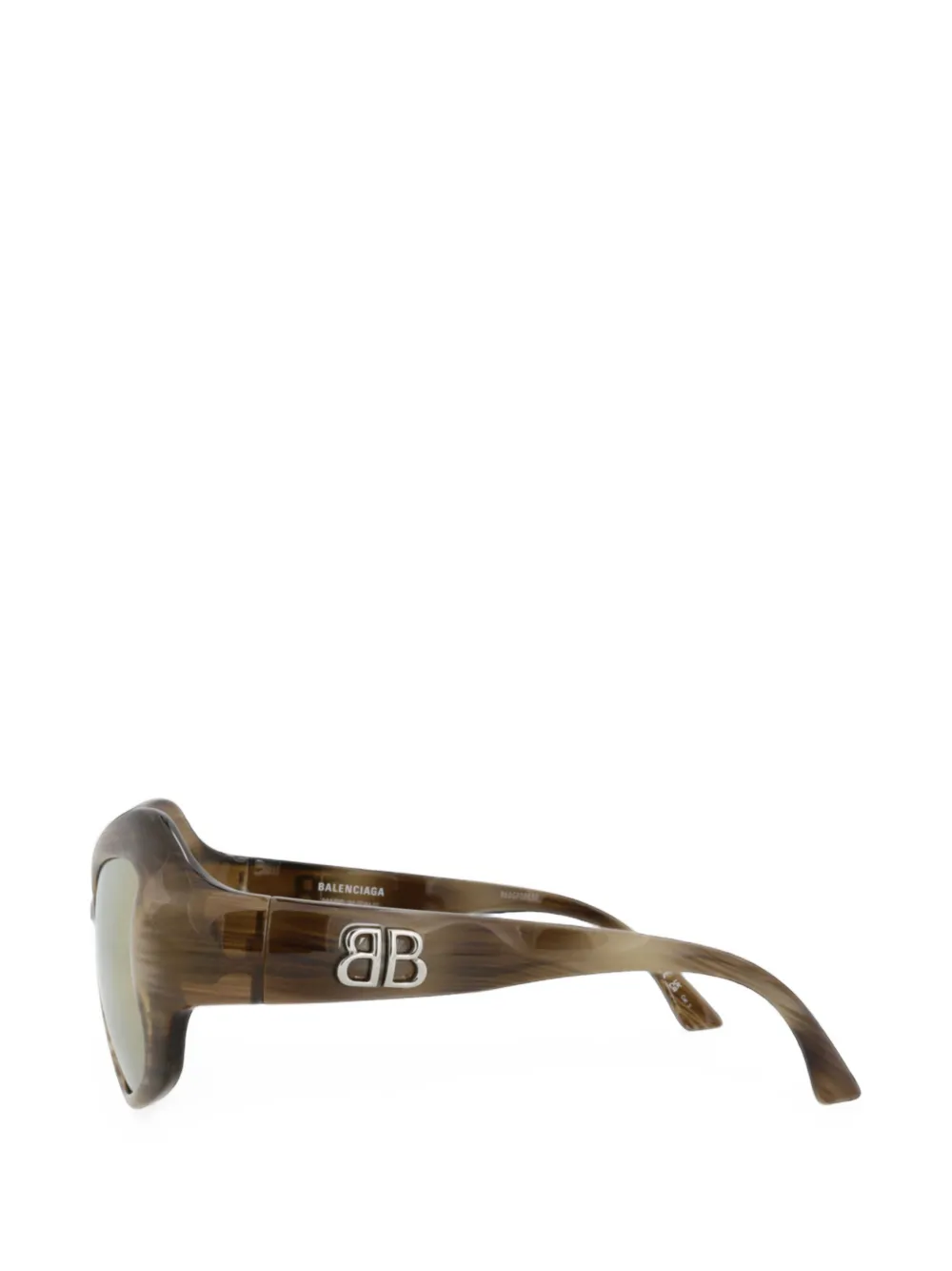 Balenciaga Eyewear Zonnebril met oversized montuur Bruin