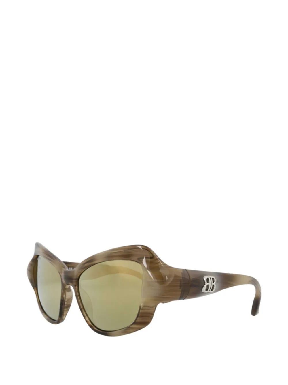Balenciaga Eyewear oversized-frame sunglasses - Marrone