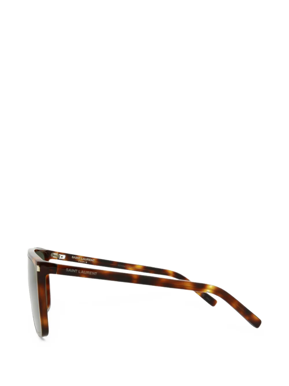 Saint Laurent Eyewear Zonnebril met geometrisch montuur Bruin