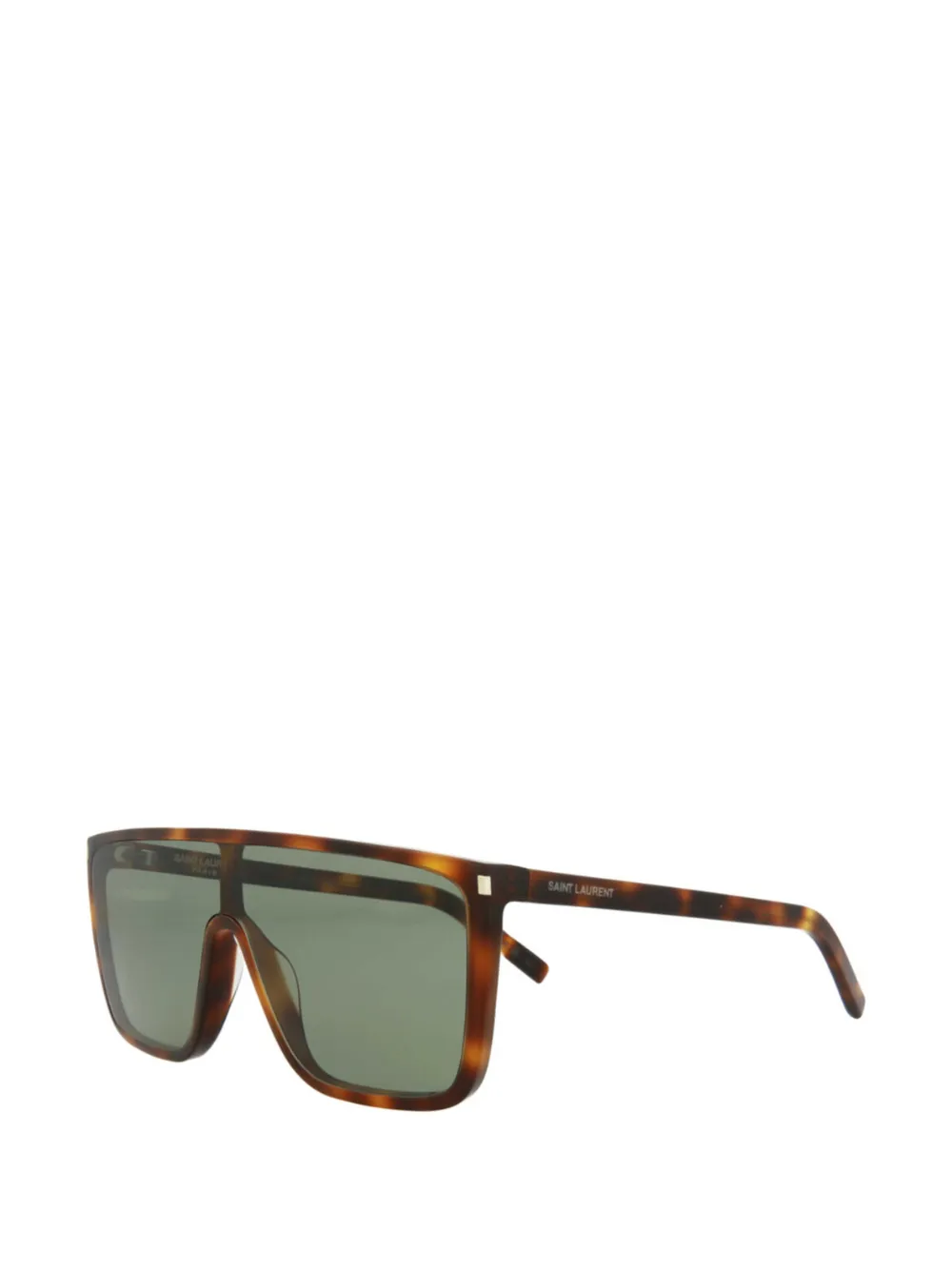 Saint Laurent Eyewear Zonnebril met geometrisch montuur Bruin