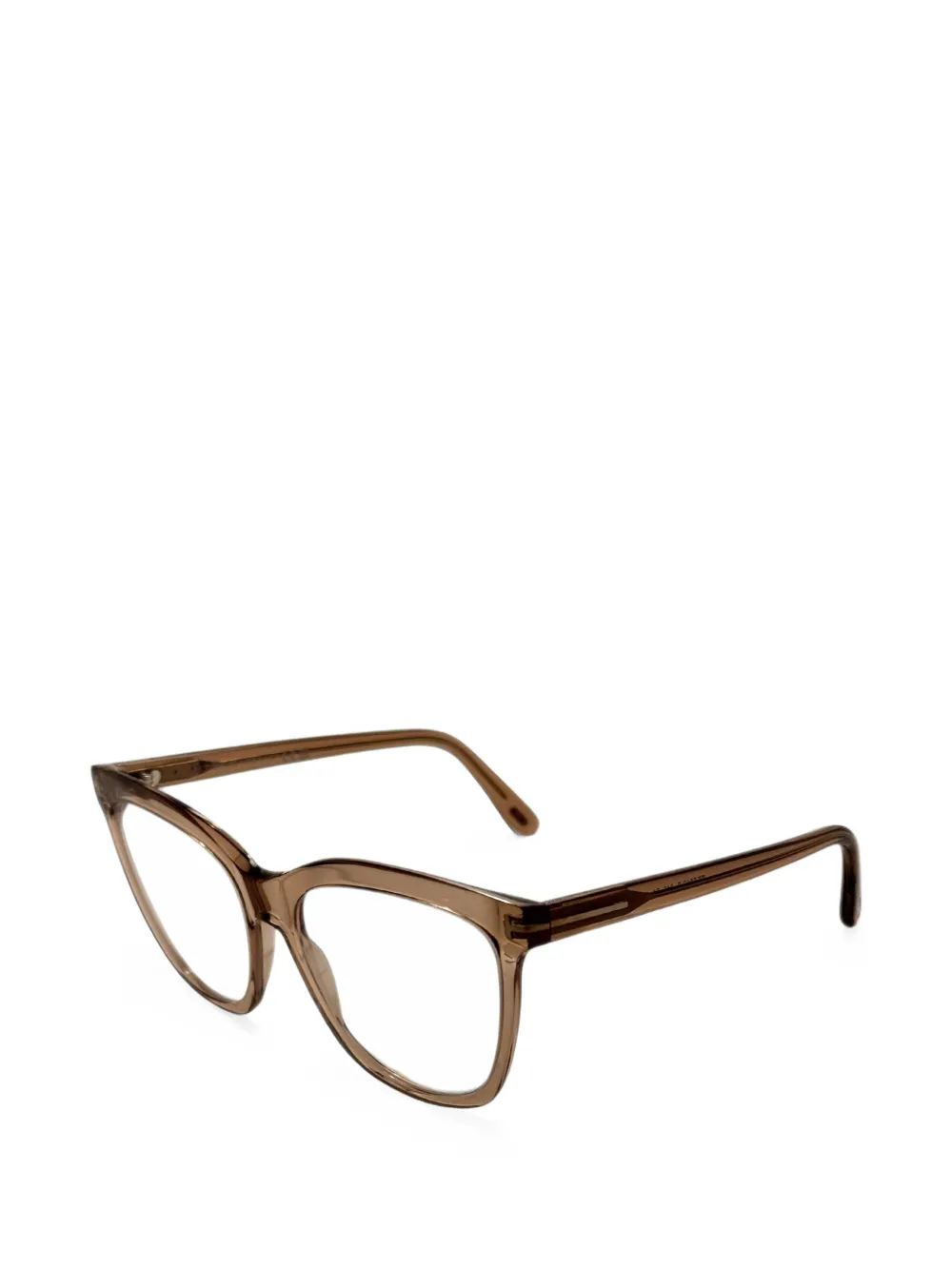TOM FORD Eyewear cat-eye frame glasses - Marrone