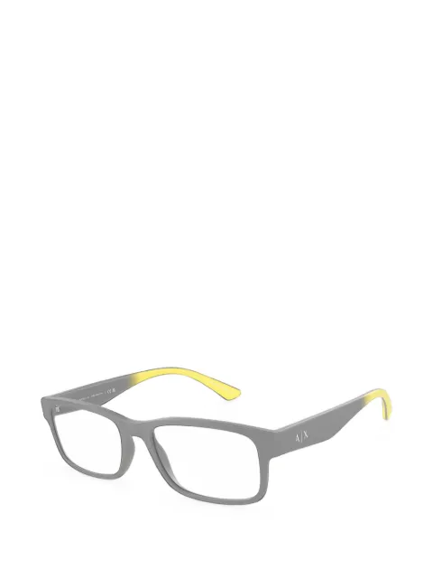 Armani Exchange matte rectangle-frame glasses
