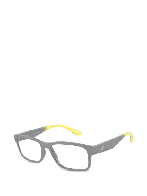 Armani Exchange matte rectangle-frame glasses