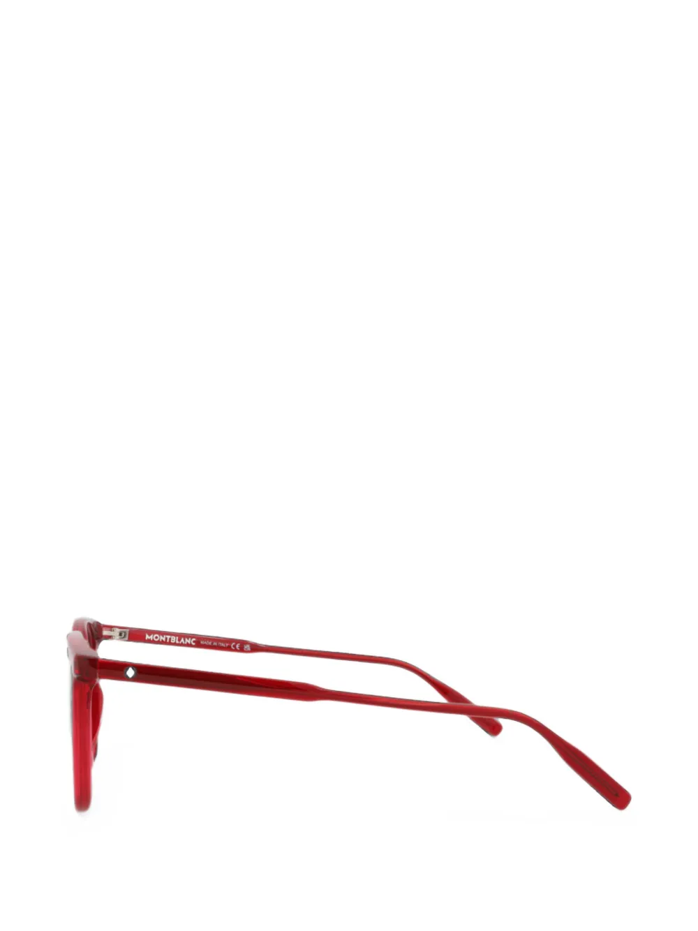 Montblanc Bril met rond montuur Rood
