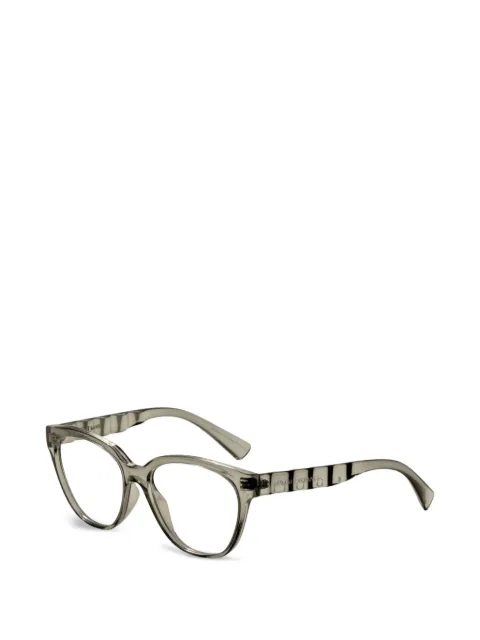 Armani Exchange 로고 디테일 안경