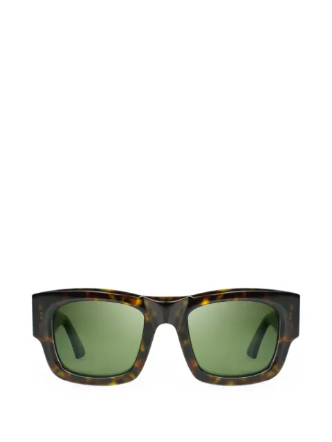 Bugatti tortoiseshell-effect rectangle-frame sunglasses