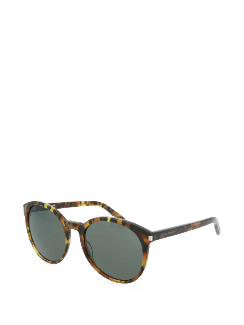 Saint Laurent Classic 6 tortoiseshell-effect round-frame sunglasses · One Size