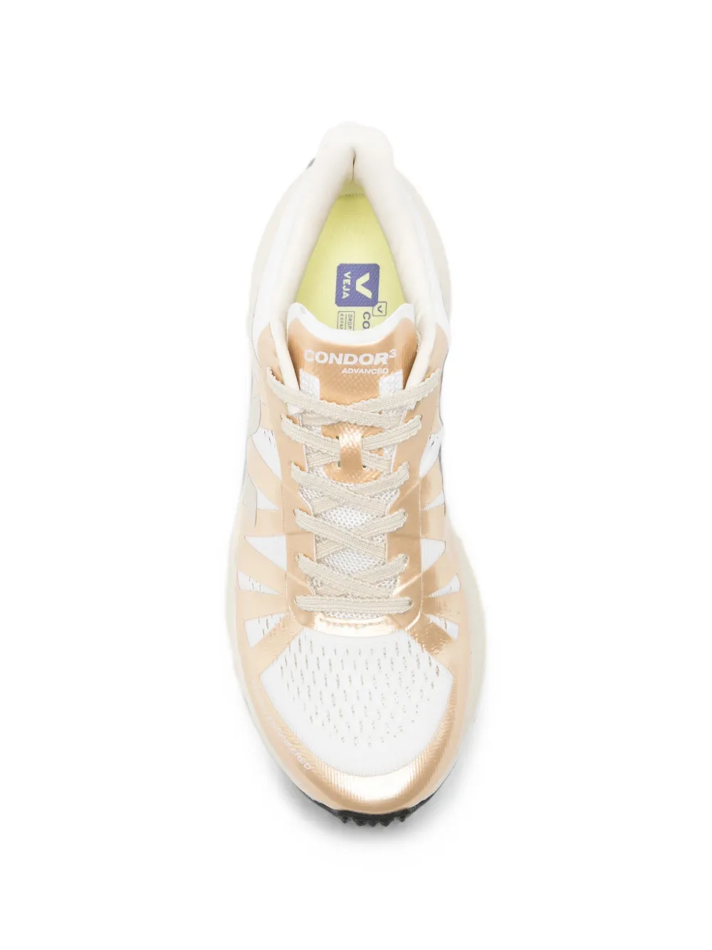 VEJA Condor 3 metallic-effect sneakers Wit