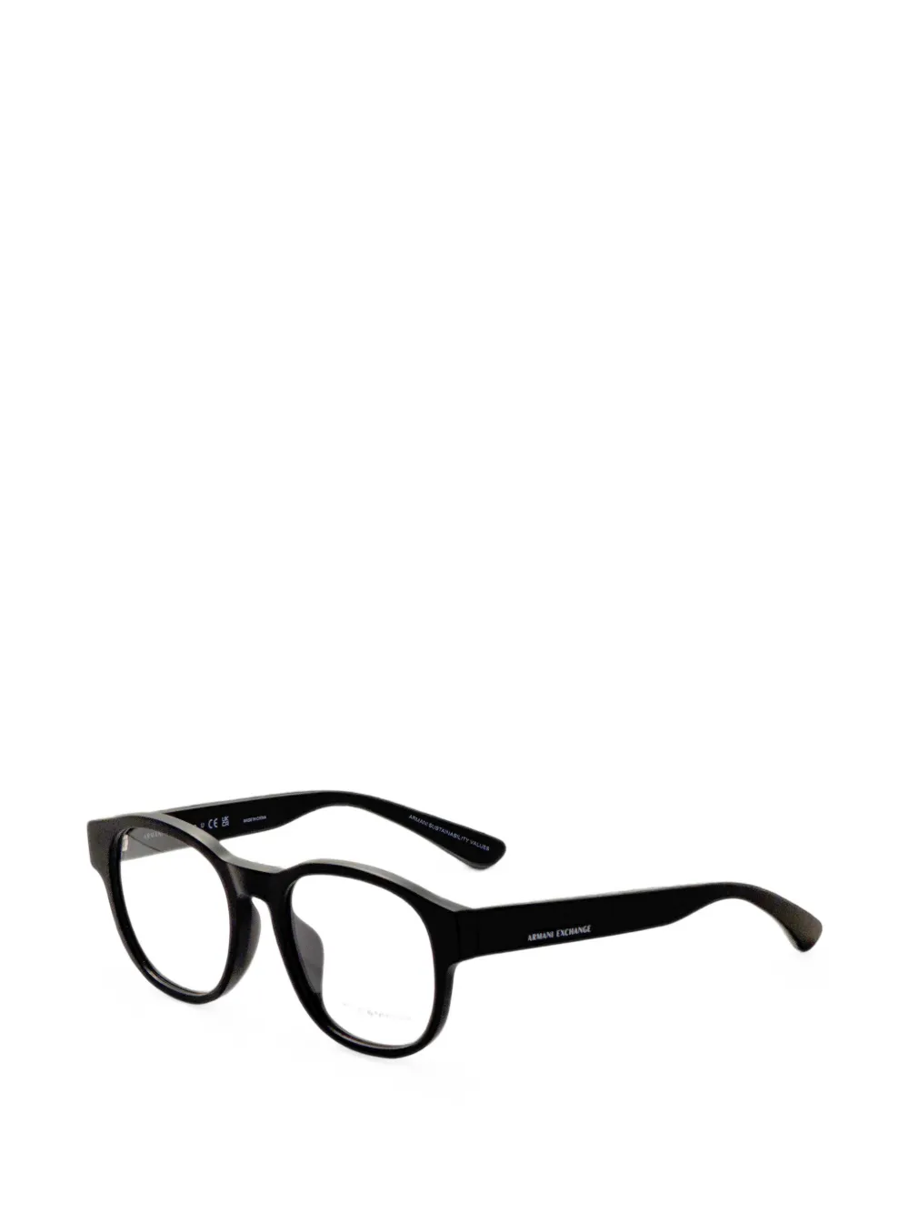 Armani Exchange Bril met geometrisch montuur Zwart