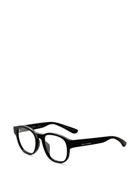 Armani Exchange matte-finish geometric-frame glasses