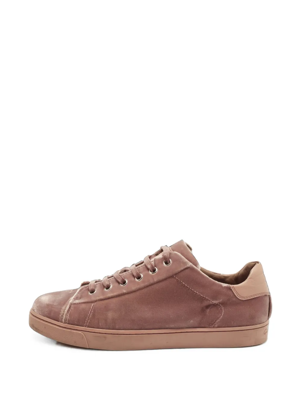 Gianvito Rossi Low Loft velvet sneakers - Rosa
