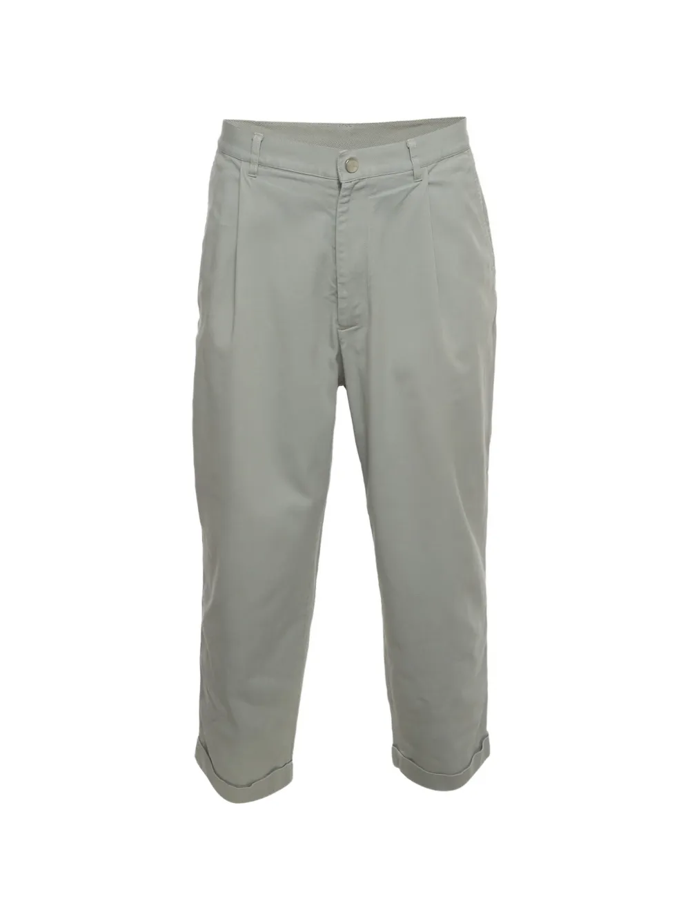 Giorgio Armani Pre-Owned Pantaloni crop con pieghe - Verde