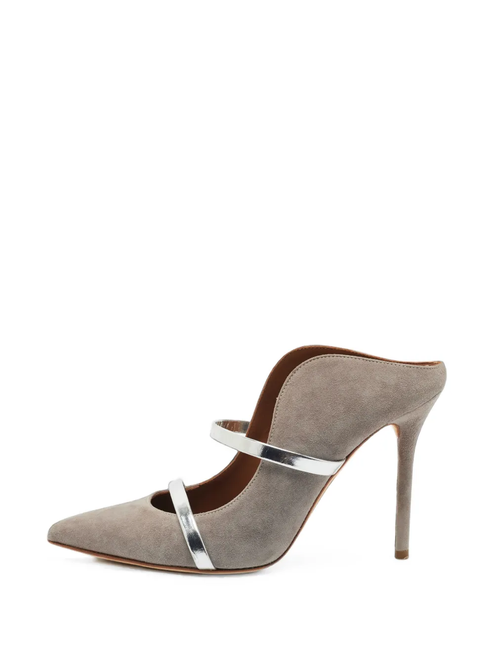 Malone Souliers Maureen curved-strap mules - Grau