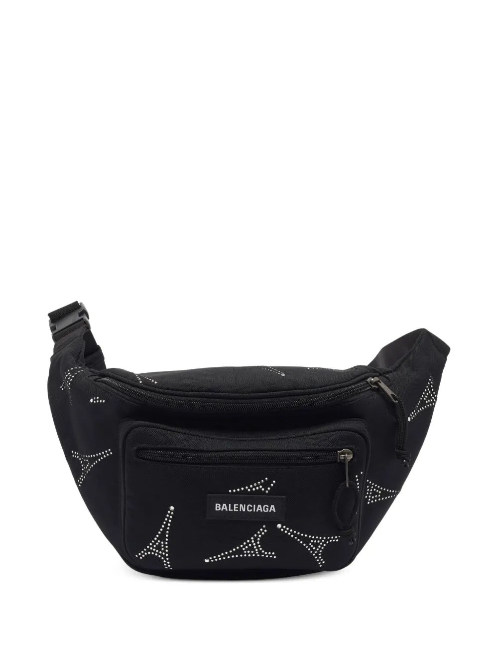 Balenciaga Pre-Owned Marsupio Explorer con cristalli - Nero