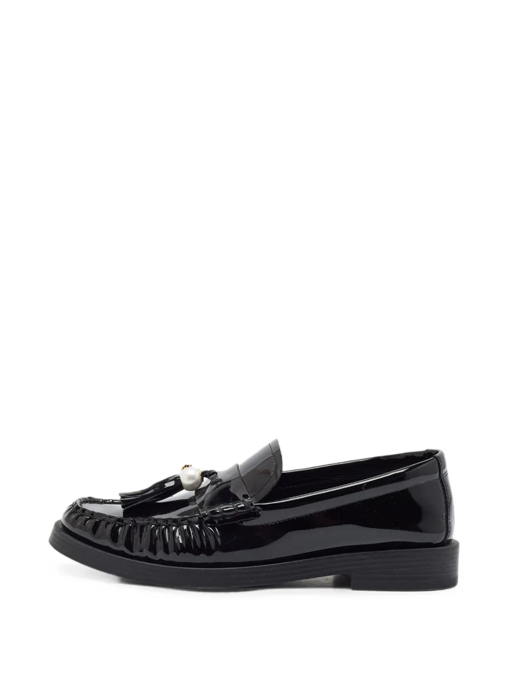 Jimmy Choo Pre-Owned Addie tassel-detail loafers - Schwarz