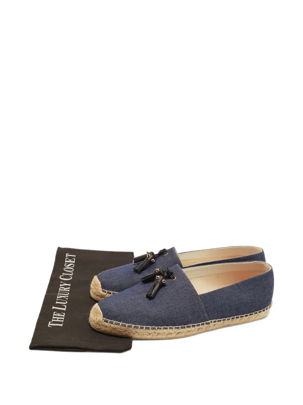 Christian Louboutin Pre-Owned Papiougomme tassel-detail espadrilles - Blau