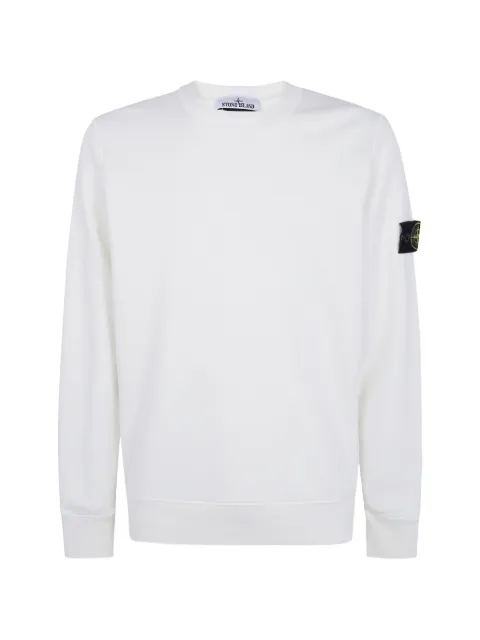 Stone Island sudadera con parche Compass