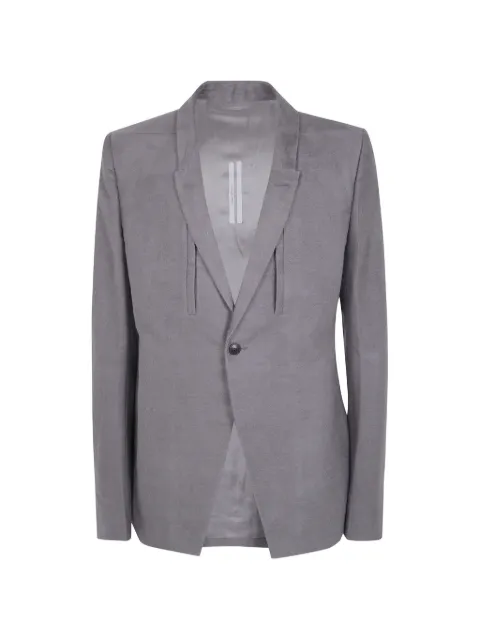 Rick Owens single-breasted ramie blazer
