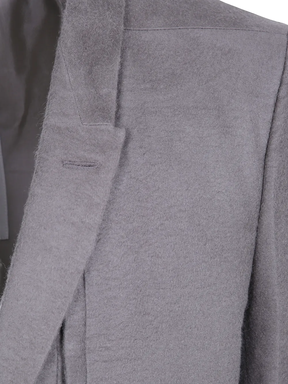 Rick Owens Ramie blazer met enkele rij knopen Grijs