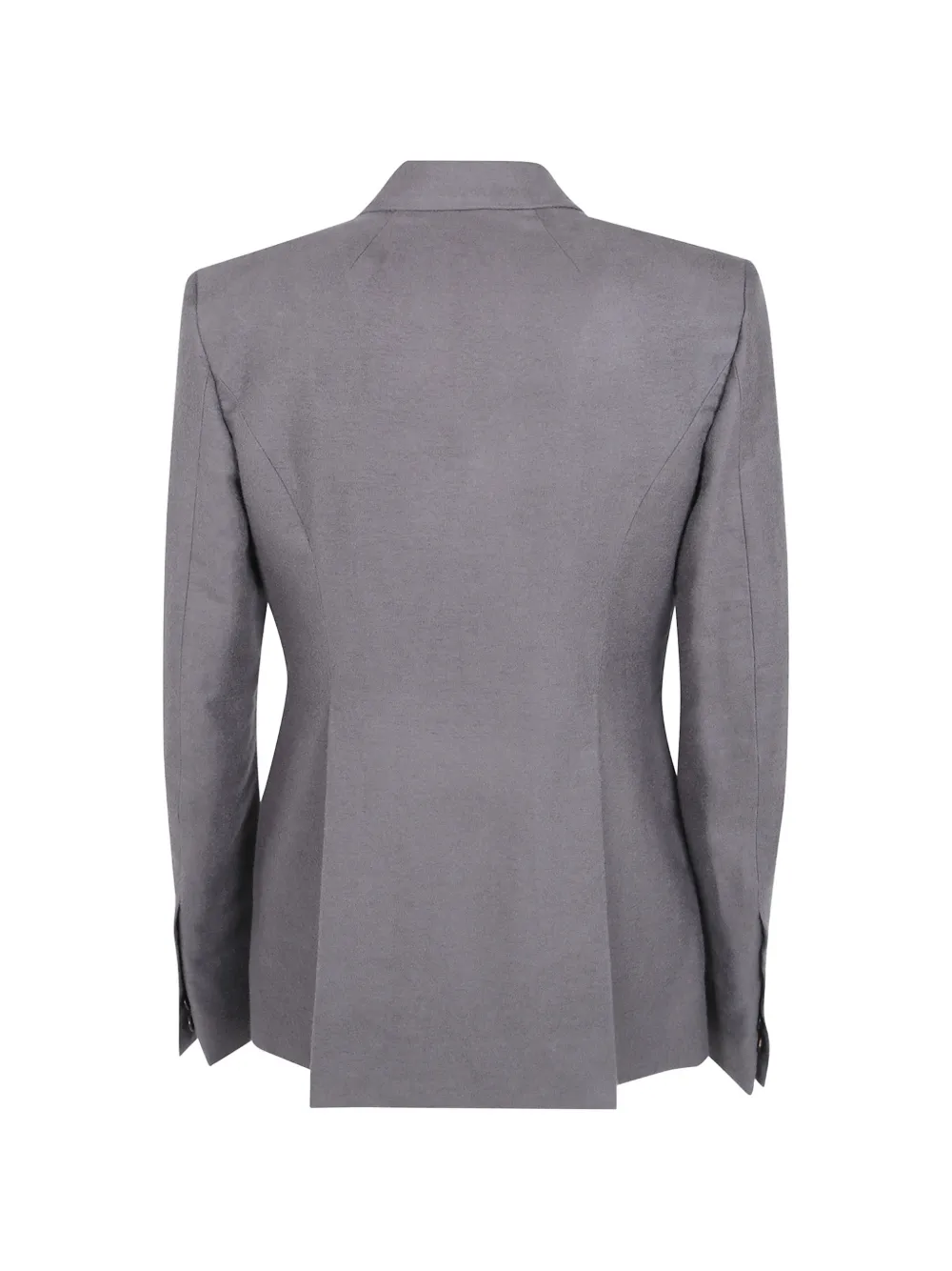 Rick Owens Ramie blazer met enkele rij knopen Grijs