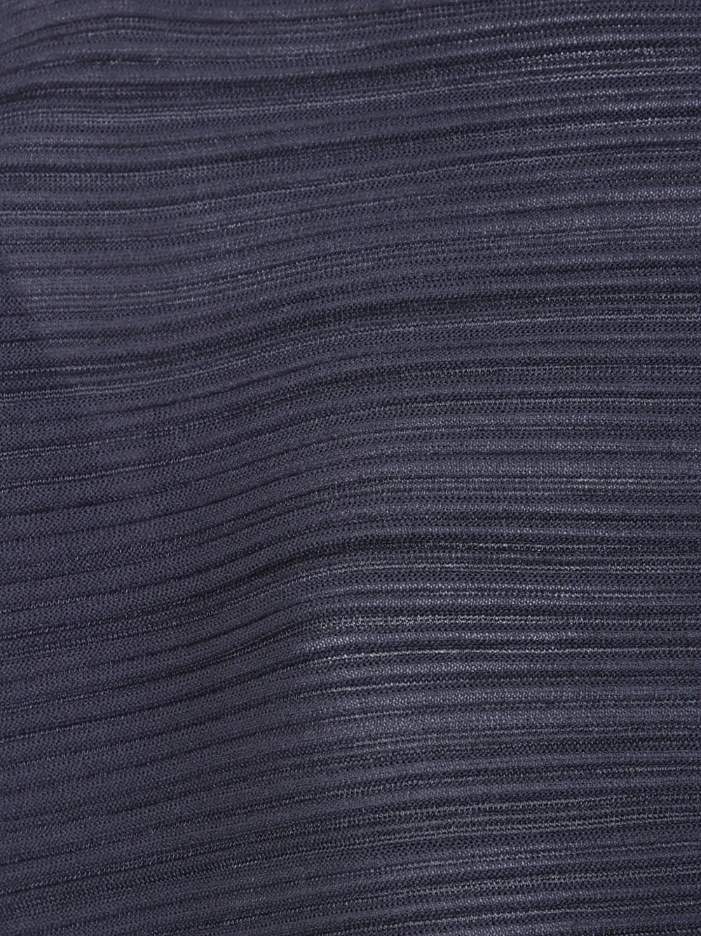 Pleats Please Issey Miyake Geplooid T-shirt met boothals Blauw