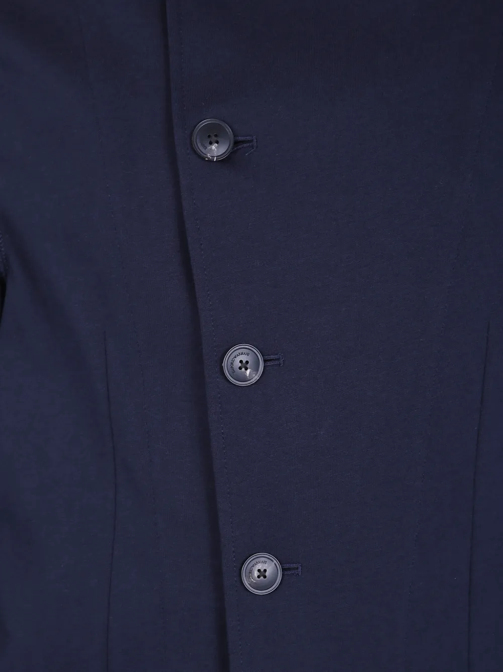 Emporio Armani asymmetric-fastening blazer Blauw