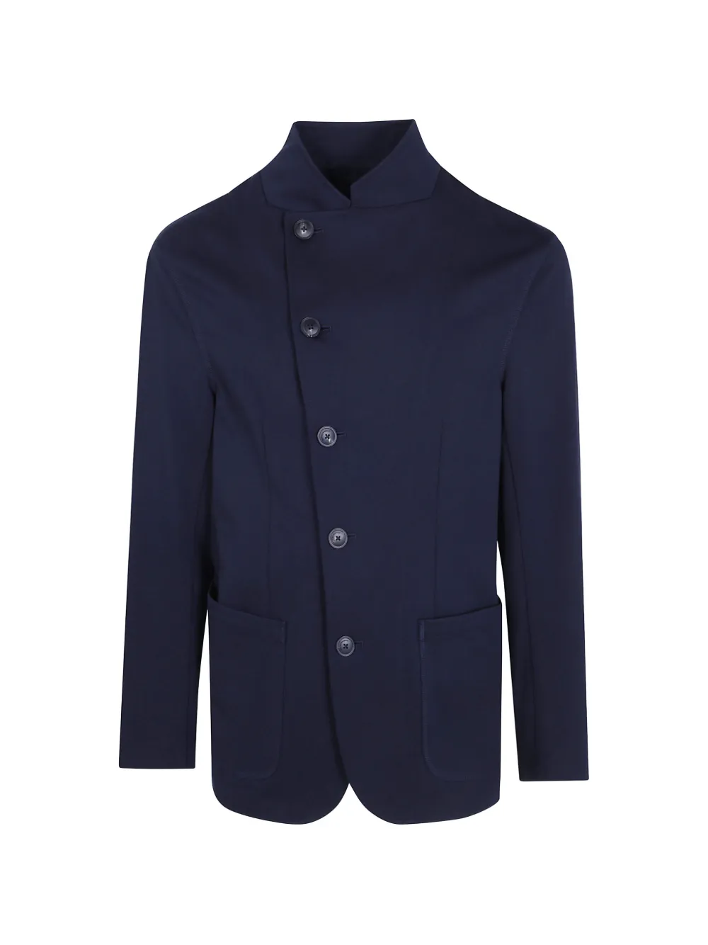 Emporio Armani asymmetric-fastening blazer - Blu