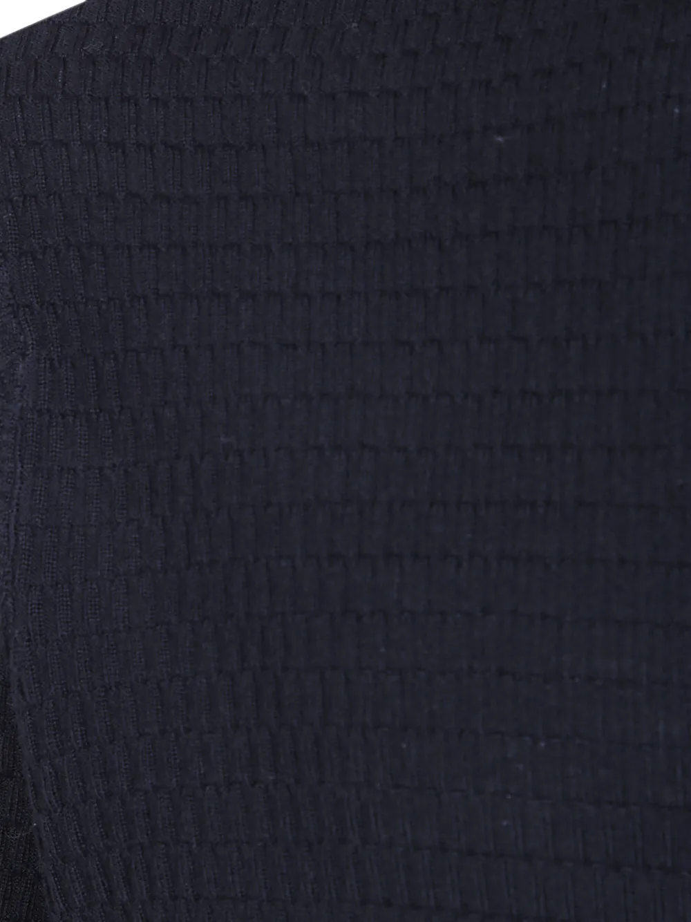 Emporio Armani Wollen T-shirt met textuur Blauw