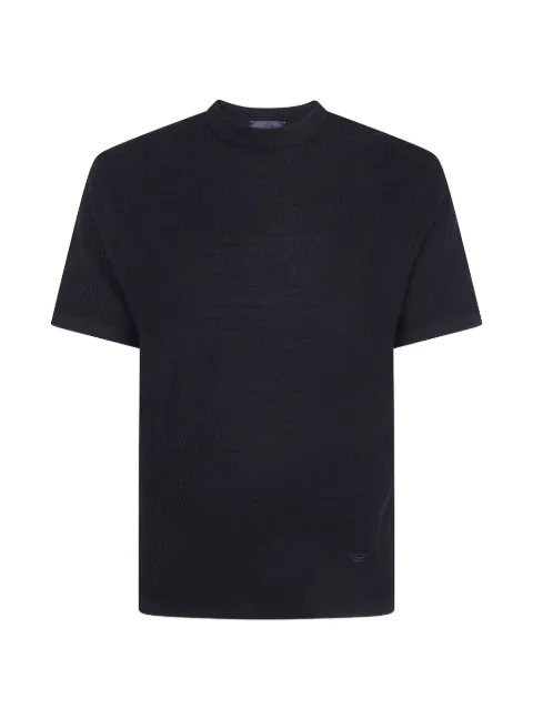 Emporio Armani virgin wool sweater with textured knit