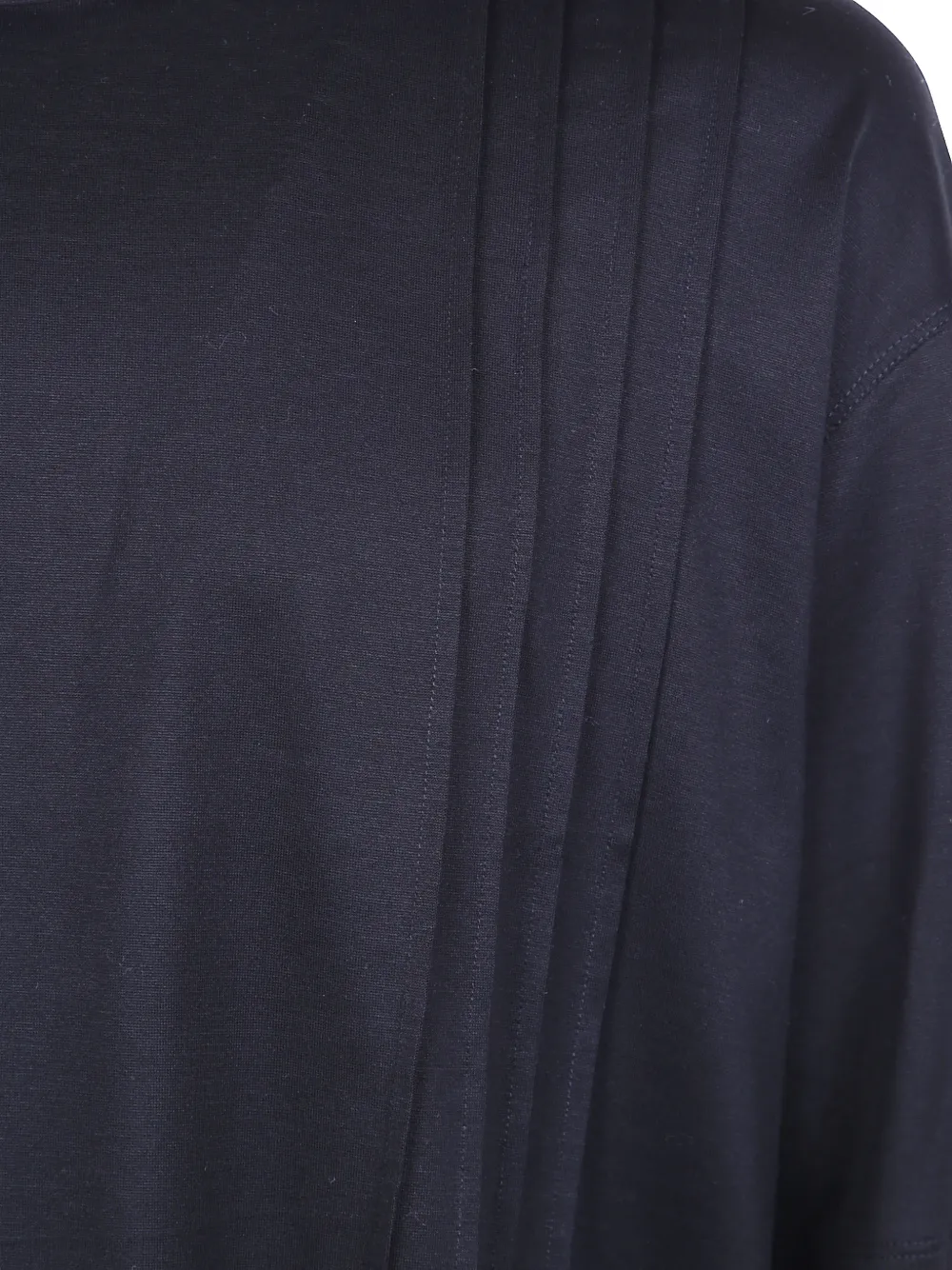 Emporio Armani Geplooid T-shirt Zwart