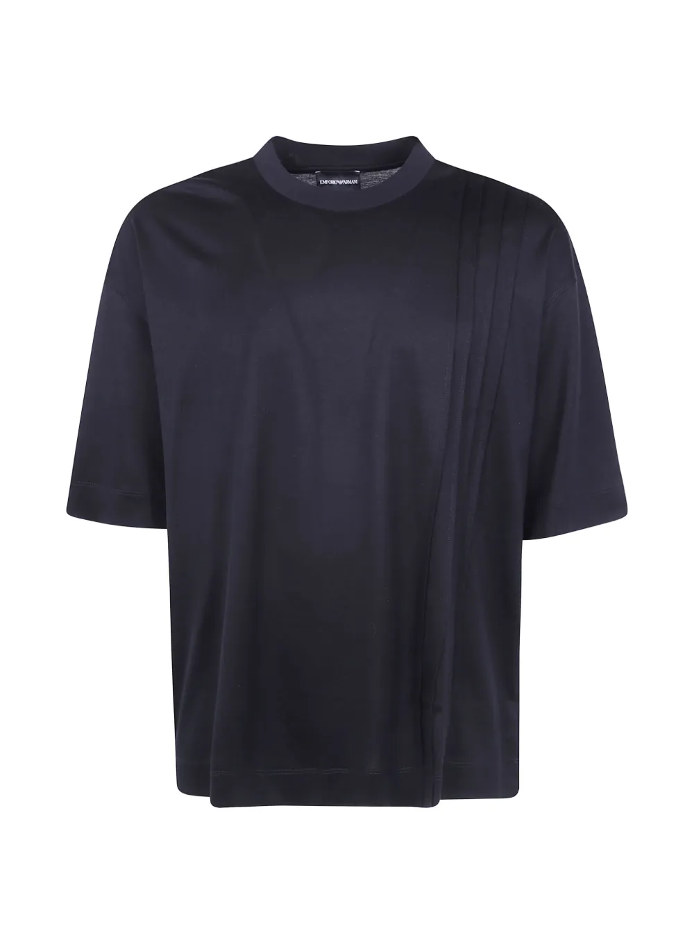 Emporio Armani pleated T-shirt - Nero