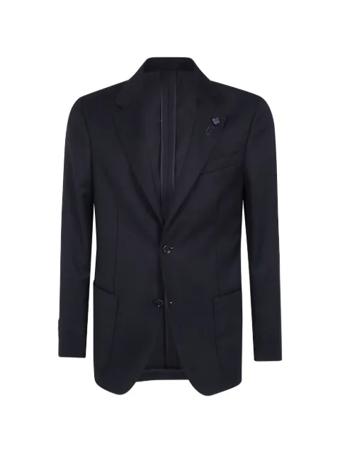Lardini herringbone-pattern single-breasted blazer