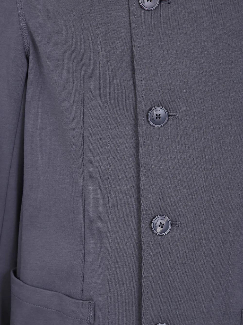Emporio Armani button-fastening blazer Blauw
