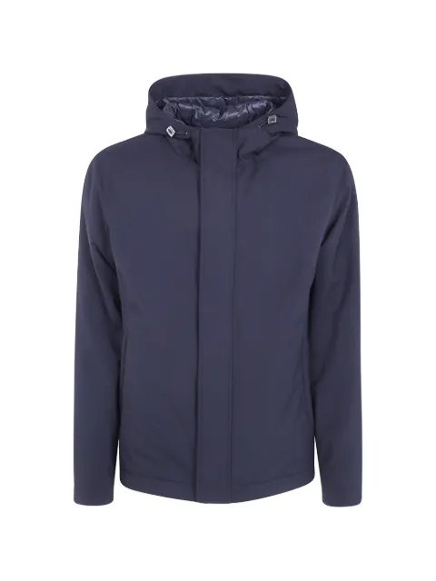 Herno hooded zip-up jacket