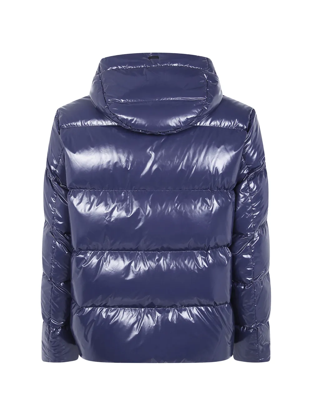 Herno Gewatteerd jack met logopatch Blauw