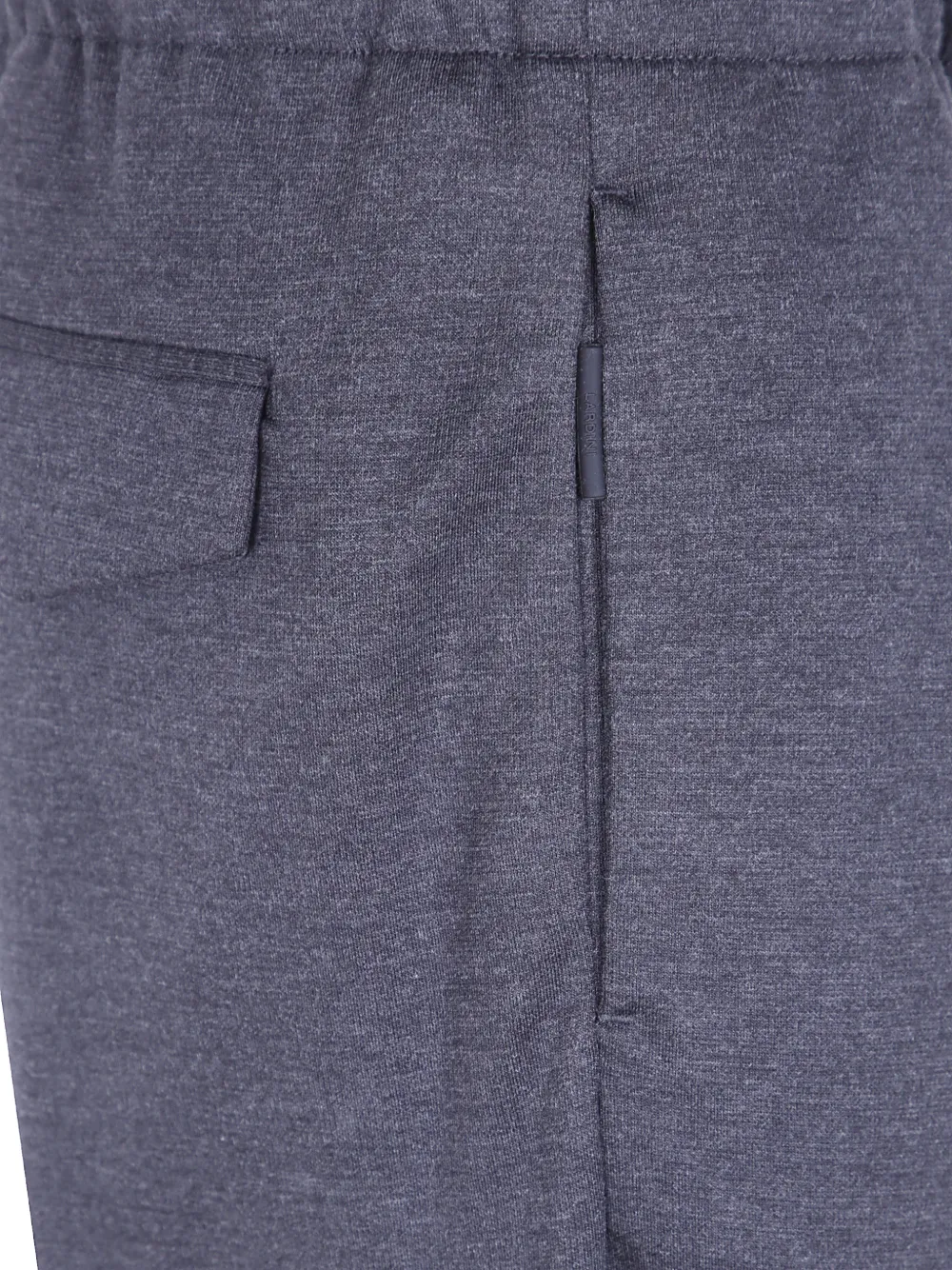 Lardini Straight wollen broek Grijs