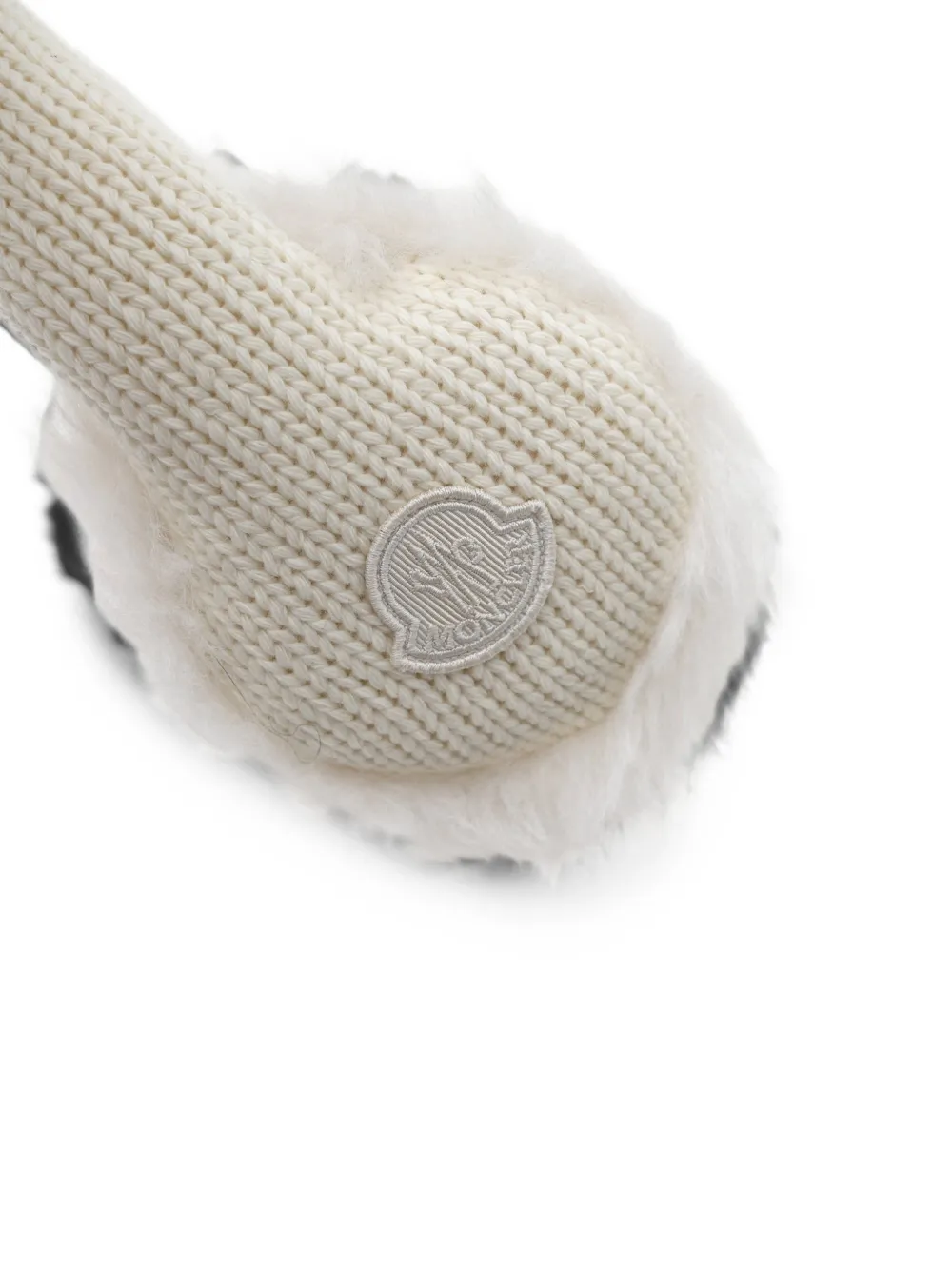 Moncler Oorwarmers met logopatch Beige