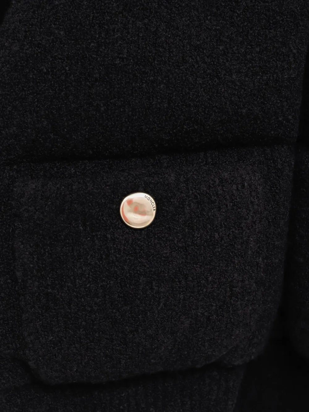 Moncler quilted high-neck jacket Zwart