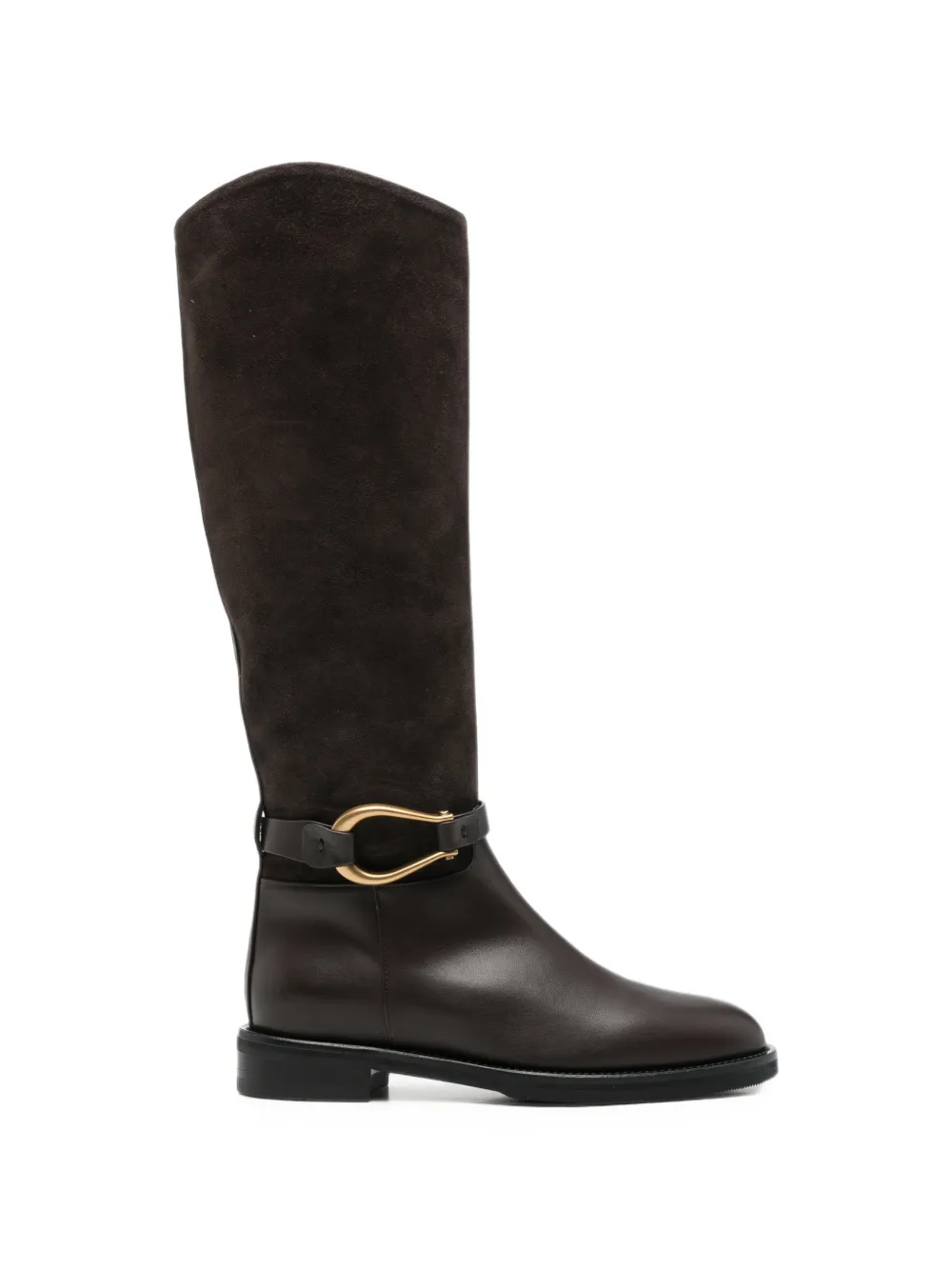Roberto Festa Nia suede-panelled buckle-strap boots