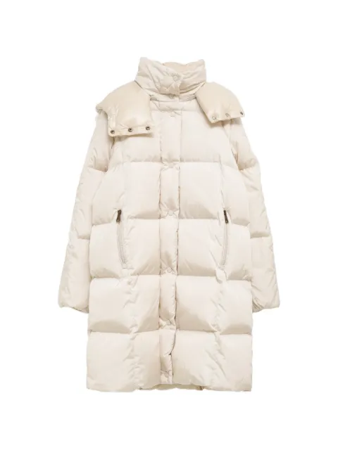 Moncler Little Square quilted hooded coat