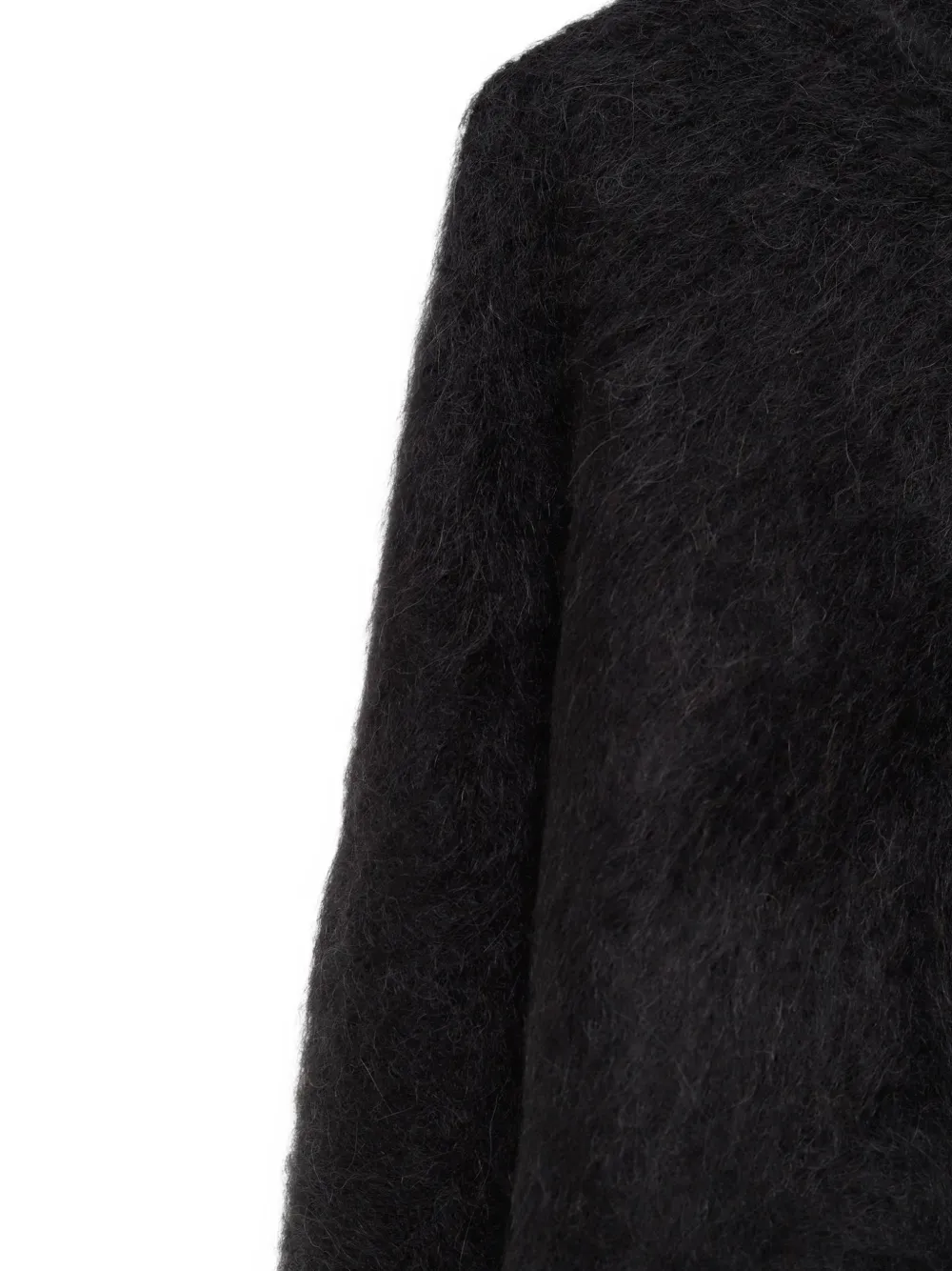 TOTEME Boxy alpaca gebreide trui Zwart
