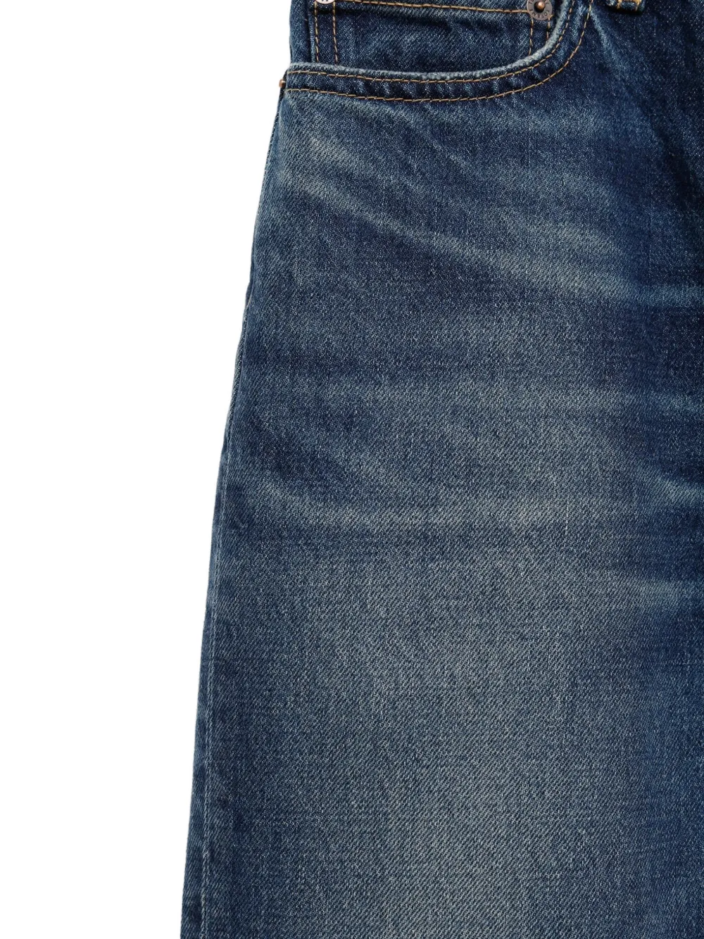 TOTEME classic slim denim full length faded blue Blauw