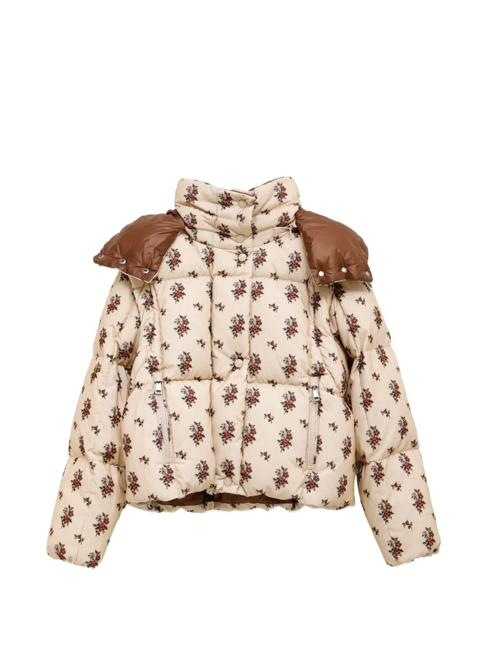 Moncler Torcol floral-print puffer jacket
