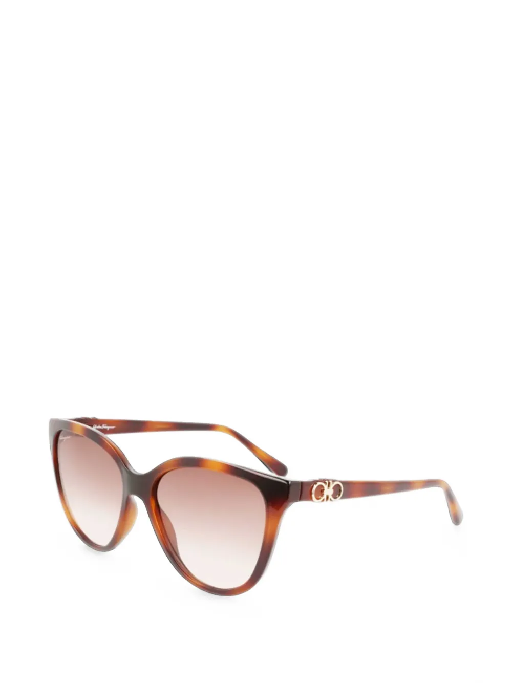 Ferragamo Gancini cat-eye sunglasses - Marrone