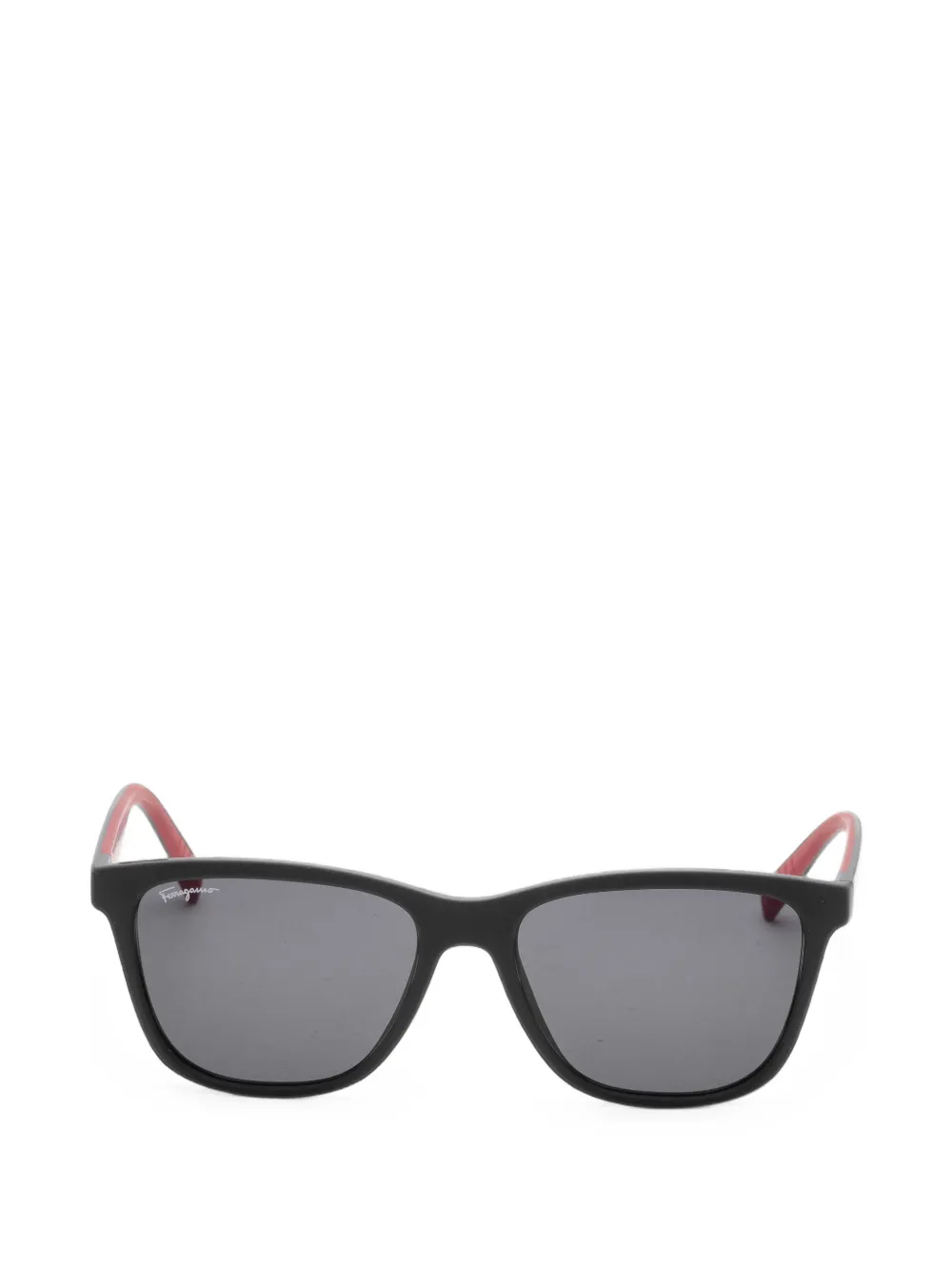 Ferragamo Eyewear Matte-finish Square-frame Sunglasses In Schwarz
